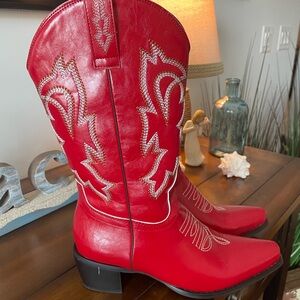 Red Western Cowboy Boots